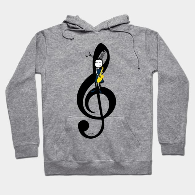 Saxo life Hoodie by Guastevi